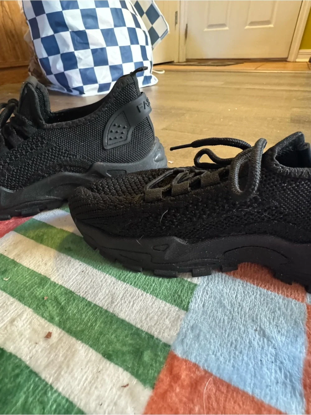 Women's Black Athletic Sneakers - Lightweight Comfort
